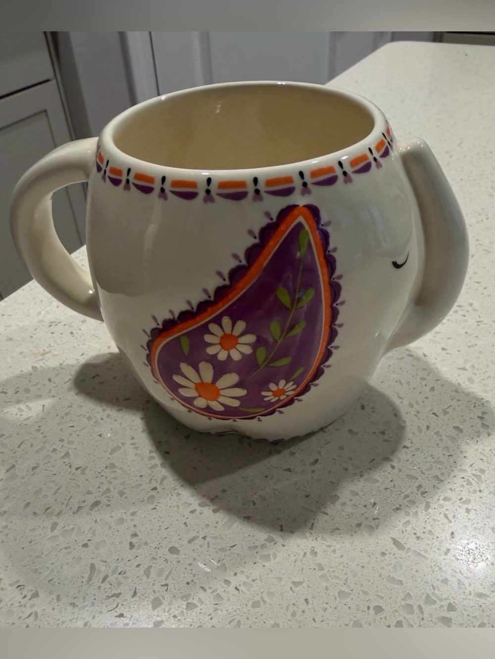 Natural Life Ceramic Elephant Mug “ You are Loved” NWOT